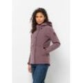 Winterjacke JACK WOLFSKIN "SNOWY PARK JKT W" Gr. M (38/40), lila (boysenberry), Damen, OBERSTOFF 72% POLYAMID, 28% POLYESTER FUTTER 100% POLYESTER FÜLLUNG 100% POLYESTER, Jacken