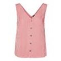 VERO MODA Tank Top 'Bumpy' Cayenne Snow white, Gestreift, Rot - Gr. XS