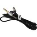 Audio aux Kabel kompatibel mit akg K240 mk ii, K141 mk ii, K171 mk ii Kopfhörer - Audiokabel 3,5 mm Klinkenstecker auf 6,3 mm, 2 m, Schwarz - Vhbw