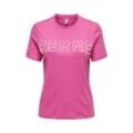 ONLY T-Shirt 'Nanna Life' Strawberry Moon Femme, Unifarben, Pink - Gr. M