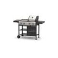 El Fuego® 3in1 Kombigrill "Boston" Gasgrill, Pizzaofen und Edelstahl-Plancha