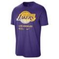 Los Angeles Lakers Courtside Nike NBA-T-Shirt für Herren - Lila