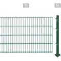 Doppelstabmattenzaun ARVOTEC "ESSENTIAL 83 zum Aufschrauben", grün (dunkelgrün), H:83cm, Stahl, Kunststoff, Zaunelemente, Zaunhöhe 83 cm, Zaunlänge 2 - 60 m