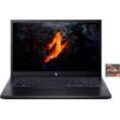 ACER Gaming-Notebook "ANV15-41-R3C1", schwarz (obsidian schwarz), 16 GB RAM 512 GB SSD, Ryzen 5, Windows 11 Home (64 Bit), Notebooks