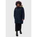 Winterjacke RAGWEAR "Tawny" Gr. XXL (44), blau (dunkelblau), Damen, Außenmaterial: 65% Polyester, 35% Baumwolle, Innenfutter: 100% Polyester, Wattierung: 100% Polyester, Jacken, stylischer Winterparka mit großer Kapuze und Kunstfellkragen