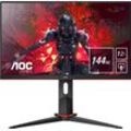 AOC Gaming-Monitor "24G2ZE", F (A-G), schwarz (schwarz, rot), B:53,92cm H:32,2cm T:4,9cm, Monitore