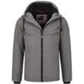 Winterjacke ALESSANDRO SALVARINI "ASLighty", Herren, Gr. L, grau (dunkelgrau), Obermaterial: 100% Polyester, Jacken, innen komplett mit warmem Teddyfell