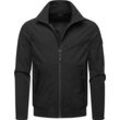 Outdoorjacke RAGWEAR "Collwie" Gr. 4XL (60), schwarz, Herren, Obermaterial: 100% Polyester, Futter: 100% Polyester, Jacken, wasserdichte Herren Übergangsjacke mit hohem Kragen