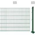 ARVOTEC Doppelstabmattenzaun "EASY 123 zum Aufschrauben" Zaunelemente Zaunhöhe 123 cm, Zaunlänge 2 - 60 m Gr. H/L: 123 cm x 44 m, grün (dunkelgrün) Zaunelemente