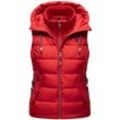 Steppweste MARIKOO "Taisaa", Damen, Gr. S (36), rot, Obermaterial: 100% Polyester Innenmaterial: 100% Polyester, Westen, inklusive Leckerlie-Beutel