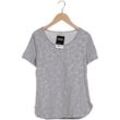 Comma Damen T-Shirt, grau, Gr. 34