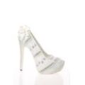 Frm Luxury Shoes Damenmode-Perlenstein-Bestickte Brautschuhe Für Party