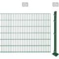ARVOTEC Doppelstabmattenzaun "EASY 123 zum Aufschrauben" Zaunelemente Zaunhöhe 123 cm, Zaunlänge 2 - 60 m Gr. H/L: 123 cm x 44 m, grün (dunkelgrün) Zaunelemente