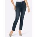 Stretch-Jeans ASCARI Gr. 18, Kurzgrößen, blau (dunkelblau) Damen Jeans