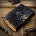 Royal Handicraft Vintage Leder Schwarzes Tagebuch Drittes Auge Stein Tagebuch Zauber Hexe, Buch Der Schatten, Beste Geschenke Für Männer Frauen
