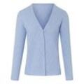 Strickjacke aus 100% SUPIMA®-Baumwolle Peter Hahn blau, 42