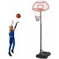 Liferun - Basketballkorb, Transportable Basketballständer mit Rollen, verstellbare Korbhöhe 160 bis 210 cm höhenverstellbar mit Ständer,