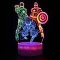 Ulisem - Spiderman-Nachtlampe, 3D-LED-Nachtlicht für Kinder, Weihnachtsgeschenk, Schreibtischlampe, Schlafzimmer-Dekoration