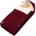 monzana® Babyfußsack Bordeaux 93x56cm gefüttert