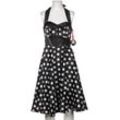 Hell Bunny Damen Kleid, schwarz, Gr. 36