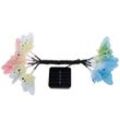 Kualool Led Solar Power Led Glasfaser-Lichterkette, Libelle, Schmetterling, Gartendekoration