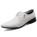 Wxsm Anzüge Schuhe Männlich Design Hochzeit Schuhe Luxus Weiß Leder Schuhe Business Marke Männer Kleid Schuhe
