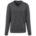 V-Pullover aus 100% Premium-Kaschmir Peter Hahn Cashmere grau