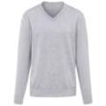 V-Pullover aus 100% Premium-Kaschmir Peter Hahn Cashmere grau