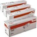 4 Oki Toner C332 MC363 Serie HC Multipack K C M Y 4-farbig