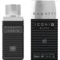 Eau de Toilette BUGATTI "BUGATTI Iconiq Black EdT 100ml" Parfüms Gr. 100 ml, farblos (transparent) Herren