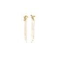 Adorn Earrings Pearl Tassel 14K Gold Plated