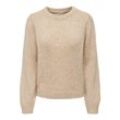 JDY Strickpullover 'Dinea' Tapioca, Unifarben, Beige - Gr. XL