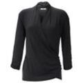 V-Shirt 3/4 Arm Peter Hahn schwarz, 38