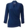 V-Shirt 3/4 Arm Peter Hahn blau, 36