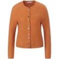 Strickjacke aus 100% Baumwolle Supima Peter Hahn braun, 42