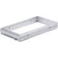 Stufenlos breitenverstellbarer Hängeregistraturrahmen Systema Top 2000, 866 - 1038, Aluminium Optik - Hettich