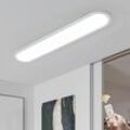 Dimmbare LED-Deckenleuchte, lange deckenlampe mit Fernbedienung, Moderne Ultraschlanke Deckenleuchte für Schlafzimmer, Küche, Schrank, Flur, weiß