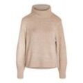 NOISY MAY Rollkragenpullover 'Friva' Nomad, Unifarben, Beige - Gr. S