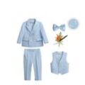 Dola 5 Stücke Jungen Anzug Blume Kinder Leistung Kleidung Schule Kostüm Kinder Jahrestag Baby Geburtstag Party Anzug Blazer