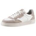 Plateausneaker TAMARIS Gr. 36, weiß (weiß, natur) Damen Schuhe Sneaker Freizeitschuh, Halbschuh, Schnürschuh, herausnehmbare Innensohle