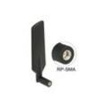 Delock - LTE-Antenne rp-sma 4,0dBi, gsm/umts drehbar schwarz (12409)