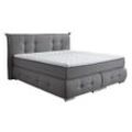 Boxspringbett Classic grau 180 x 200 cm