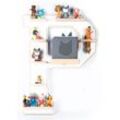 BOARTI Holz Buchstabe P Kinder Regal Toniebox Figuren Wandregal Tonies Musikbox