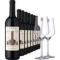 2023 Campanile Primitivo im 8er-Vorratspaket inkl. 2er-Set Zwiesel Glas »PURE«