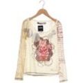 Desigual Damen Langarmshirt, cremeweiß, Gr. 36