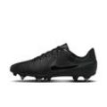 Nike Tiempo Legend 10 Academy Low Top Fußballschuh für weichen Rasen - Schwarz