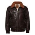 Lederjacke TOP GUN "TG2023002" Gr. 52 (L), braun Herren Jacken