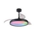 LED-Deckenventilator Siberia schwarz DC leise Ø106cm CCT RGB