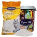 15 Liter Lyra Pet® White Cat® Katzenstreu Bentonit mit Babypuderduft in 30 L Tonne