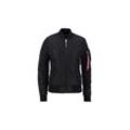 Bomberjacke ALPHA INDUSTRIES "Alpha Industries Women - Bomber Jackets MA-1 VF 59 Wmn" Gr. L, schwarz (black) Damen Jacken